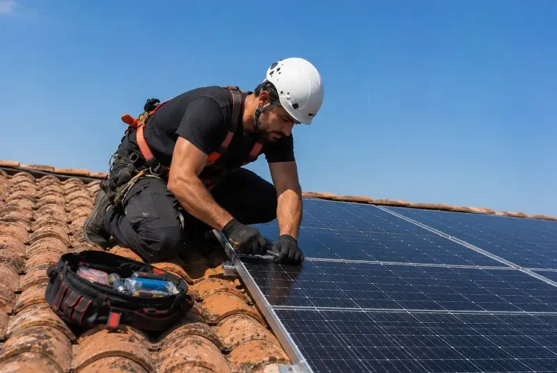 Maintenance et monitoring de panneaux solaires à Escales